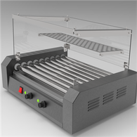 Grill comercial de gossos calents